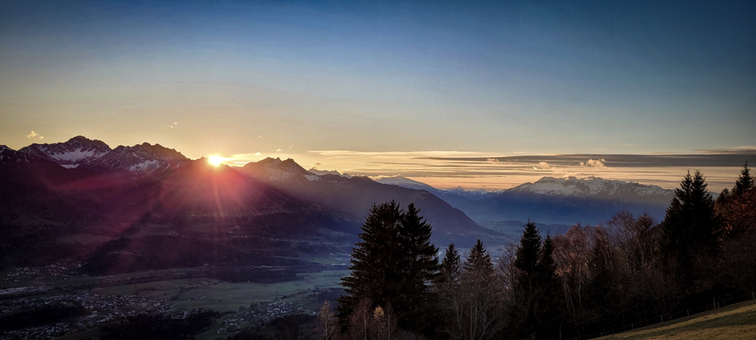 Sonnenuntergang am Hensler